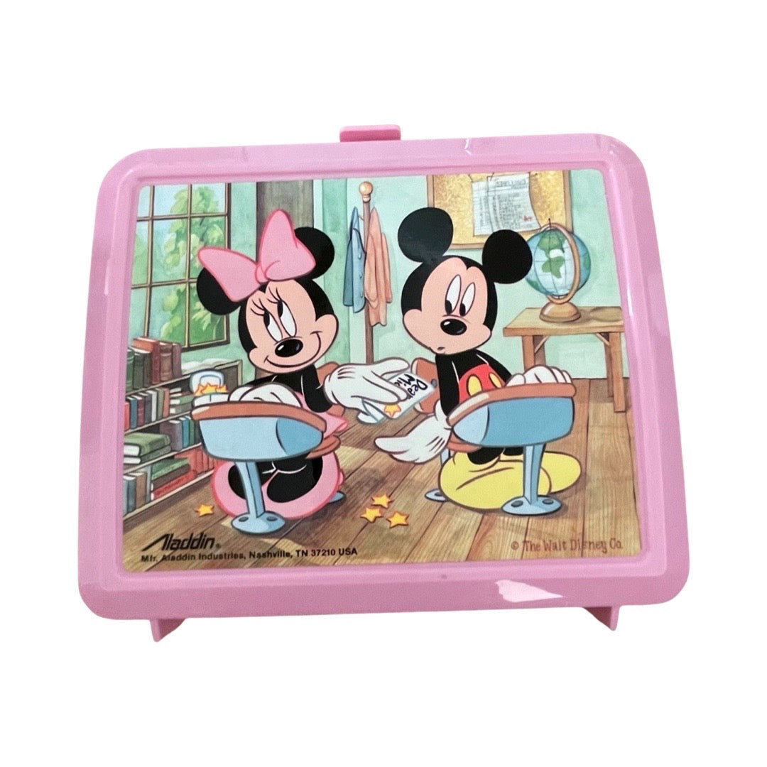 Vintage Disney Lunchbox from Aladdin with Mickey Mouse and Minnie Mouse