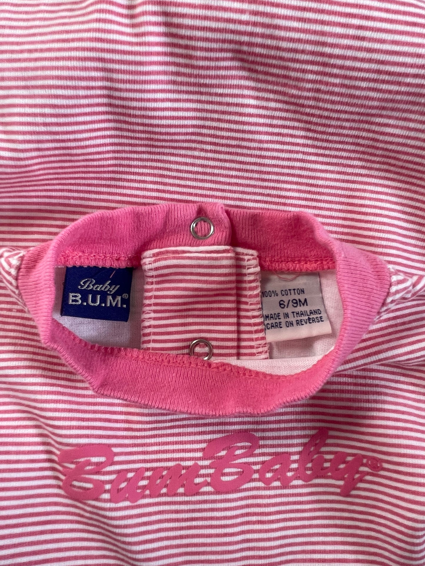 Vintage Pink Baby Bum Romper from B.U.M. Brand