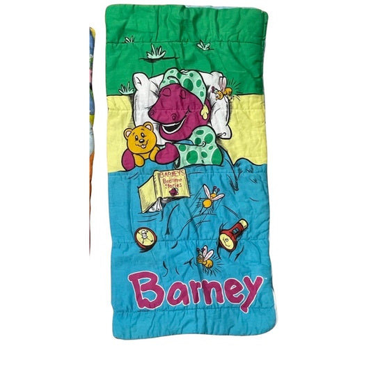 Vintage Barney Kids Sleeping Bag, The Lyons Group, 1992