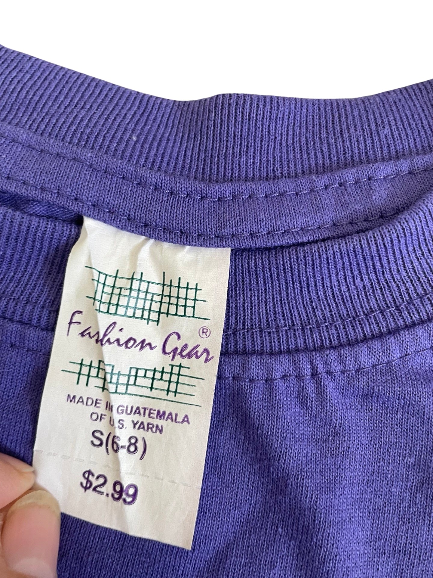 Vintage Purple Short Sleeve Tee from Fashion Gear