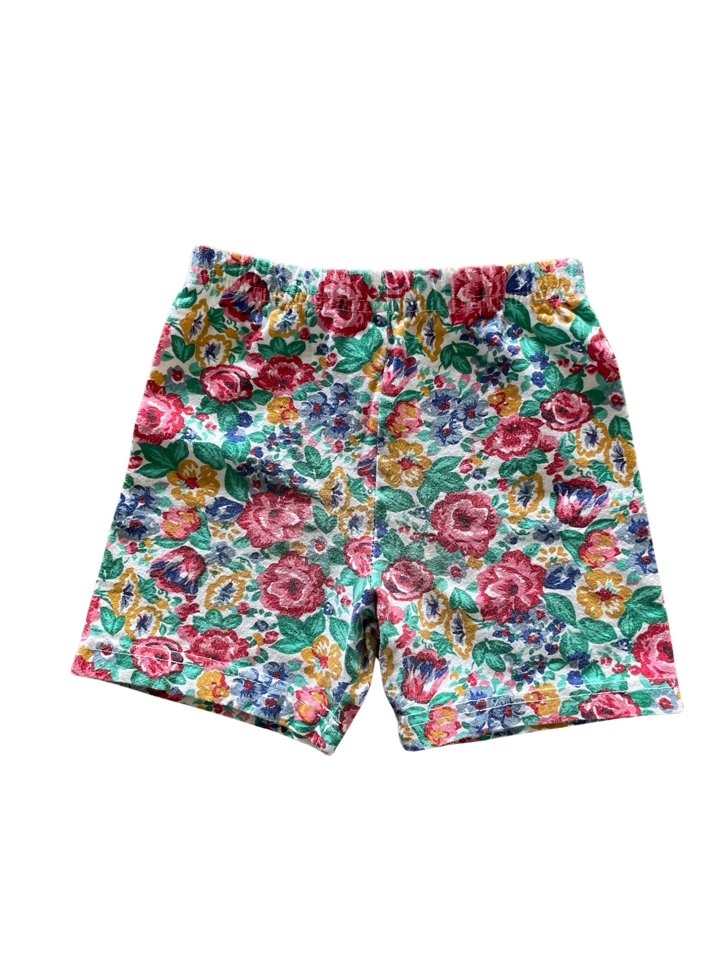 Vintage Floral Print Bike Shorts