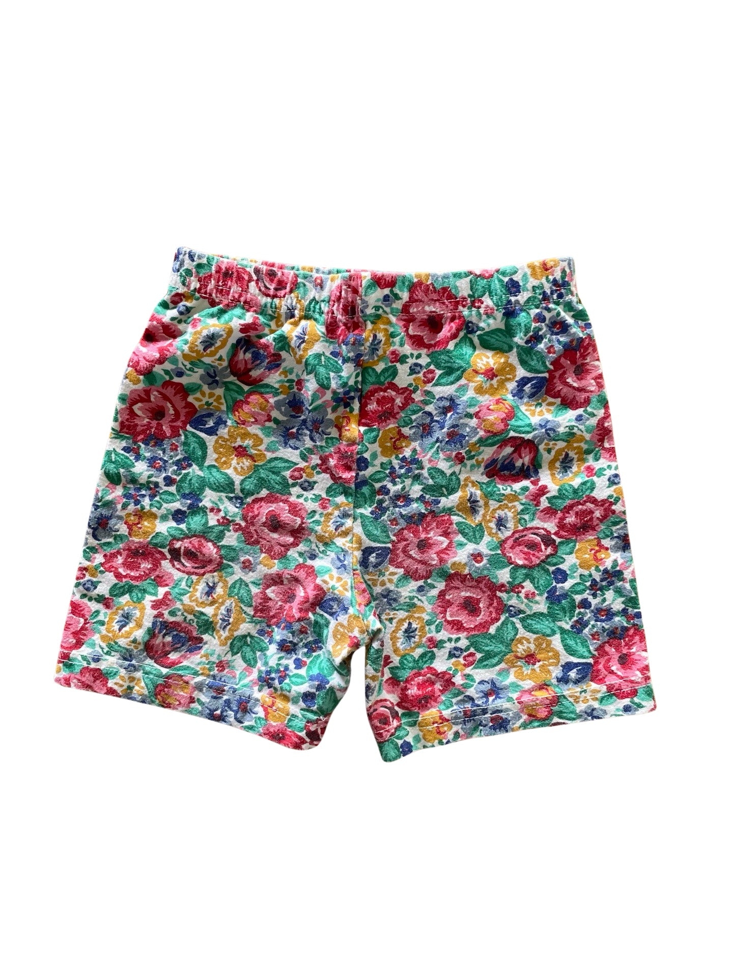 Vintage Floral Print Bike Shorts